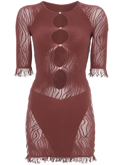 Poster Girl Miranda Mini Dress In Brown