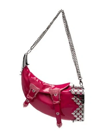 Pre-owned Poster Girl Patent Leather Hobo In Pink