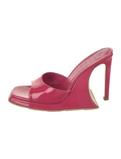 Pre-owned Poster Girl Patent Leather Sandals In Pink