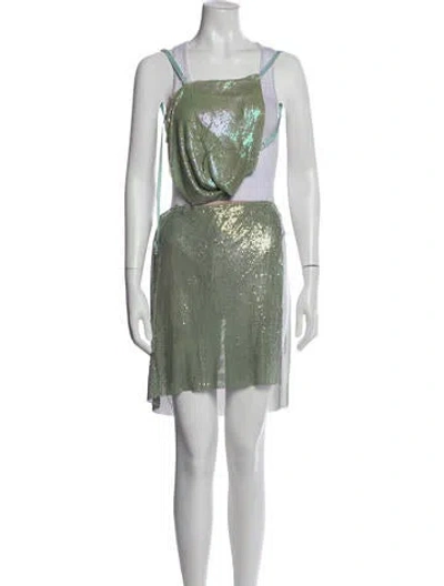 Pre-owned Poster Girl Patterned Set In Green