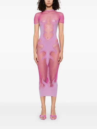 Poster Girl Purple Peachy Maxi Dress In Lilac
