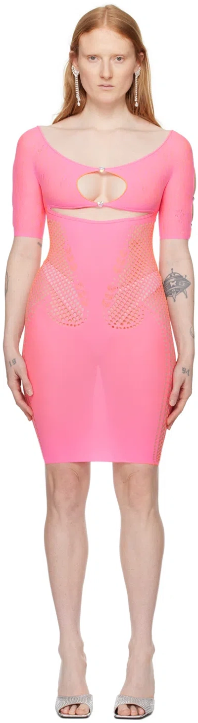 Poster Girl Pink Archer Minidress In Tycoon Pink