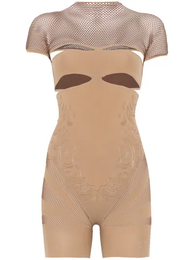 Poster Girl Pollard Playsuit In Neutrals