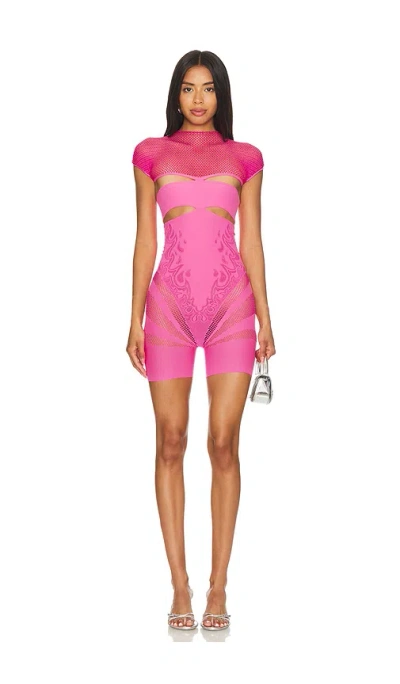Poster Girl Pollard Playsuit In Pink