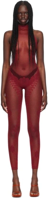 Poster Girl Red Fetch Jumpsuit In Red