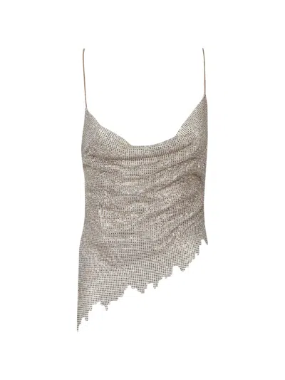 Poster Girl Rhinestone-embellished Top In Brown