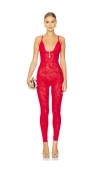 Poster Girl Scarlett Jumpsuit In Red