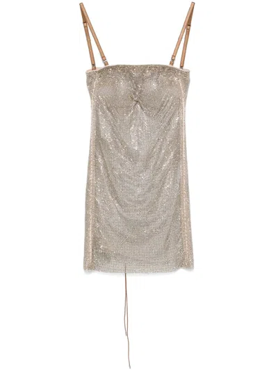 Poster Girl Selena Mini Dress In Neutrals