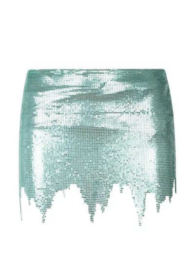 Poster Girl Sequinned Mini Skirt In Blue
