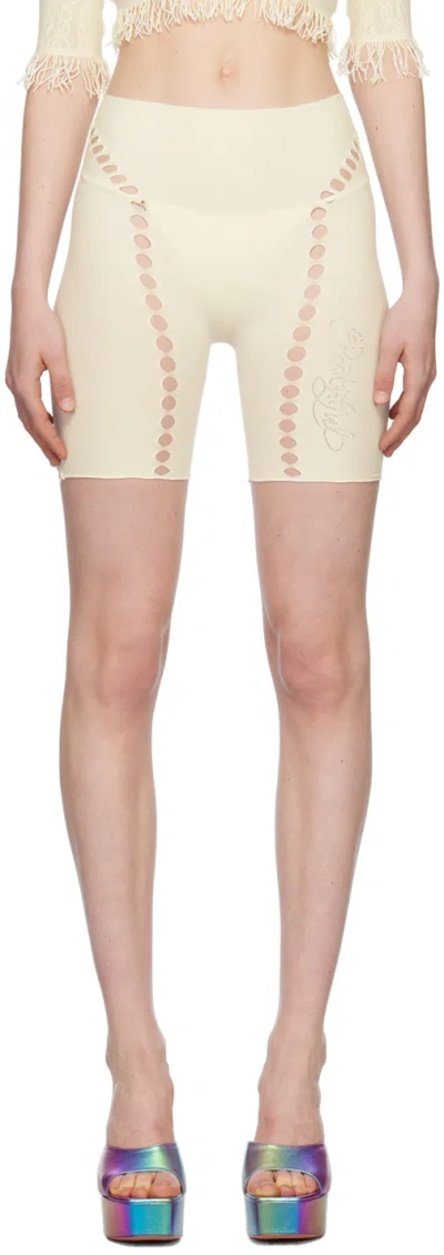 Poster Girl Ssense Exclusive Yellow Brianna Shorts In Butter 11-0515tcx
