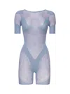 Poster Girl Vivian Playsuit Jumpsuit In Crypto Blue
