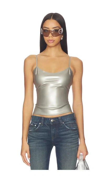 Poster Girl Whistle Top In Gray