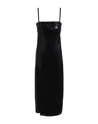 Poster Girl Woman Midi Dress Black Size M Aluminum