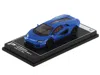 Postercars Lamborghini Countach Lpi 800-4 Blue "hypercar League Collection" 1/64 Diecast Model Car By Postercar