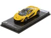 Postercars Mclaren P1 Volcano Yellow Metallic With Black Top "hypercar League Collection" 1/64 Diecast Model Ca