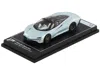 Postercars Mclaren Speedtail Silver Metallic With Black Top "hypercar League Collection" 1/64 Diecast Model Car