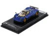 Postercars Pagani Zonda F Argentina Blue Metallic "hypercar League Collection" 1/64 Diecast Model Car By Poster