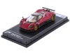 Postercars Pagani Zonda F Rosso Dubai Red Metallic "hypercar League Collection" 1/64 Diecast Model Car By Poste