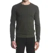 Postmarc Boucle Knitted Crew Sweater In Olive