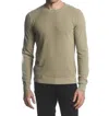 Postmarc Boucle Knitted Crew Sweater In Sage