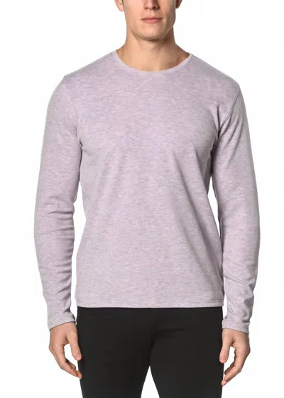 Postmarc Crewneck Knit Pullover In Mauve In Gray