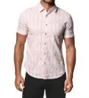 Postmarc Diamonds Jacquard Short Sleeve Shirt In Mauve