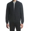 Postmarc Stretch Knit Zip Hoodie In Midnight