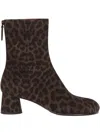 Potamy 50mm Leopard-print Ankle Boots In Brown