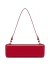 Potamy Adjustable Leather Shoulder Bag In Red