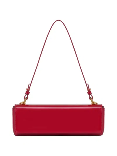 Potamy Adjustable Leather Shoulder Bag In Red