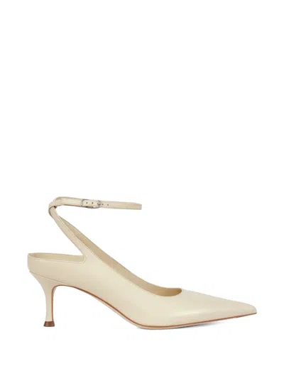 Potamy Ankle-strap Pointed Pumps In Yellow