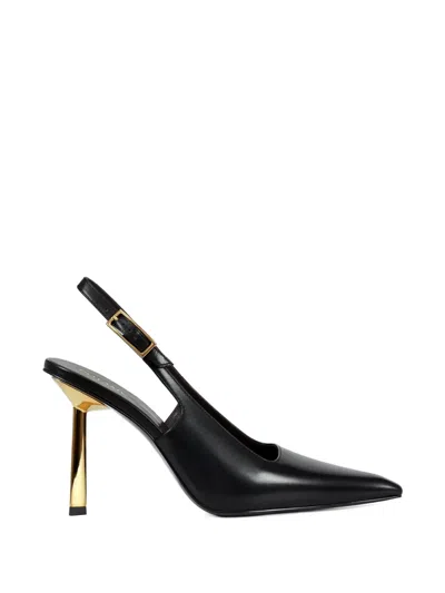 Potamy Buckle Leather Pumps In Black