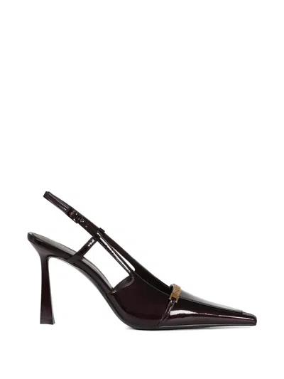 Potamy Buckle Strap Leather Pumps In Brown