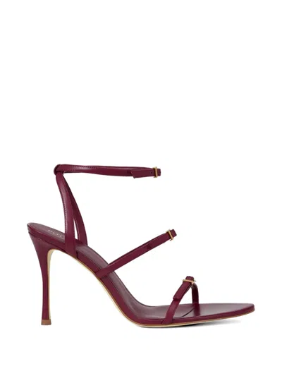 Potamy Buckle Strap Leather Sandals In Brown