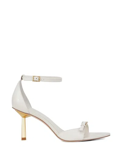 Potamy Buckle-strap Leather Sandals In White