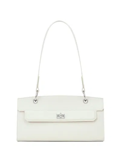 Potamy Flap Leather Shoulder Bag In Neutral