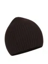 Potamy Knitted Beanie In Brown
