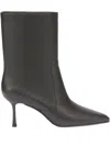 Potamy Leather Heeled Ankle Boots In Multi
