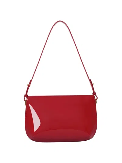 Potamy Patent-leather Shoulder Bag In Red