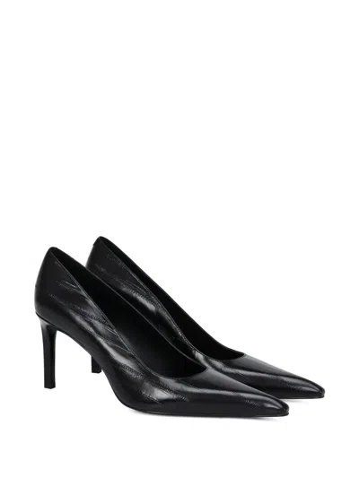 Potamy Pointed-toe Leather Pumps In Black