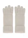 Potamy Ribbed Gloves In Neutral
