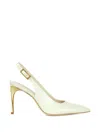 Potamy Slingback Pumps In White