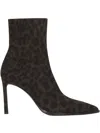 Potamy Suede Heeled Ankle Boots In Black