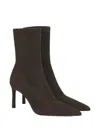 Potamy Suede Heeled Ankle Boots In Brown