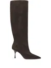 Potamy Suede Heeled Knee-high Boots In Brown