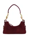 Potamy Suede Shoulder Bag In Red