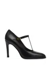 Potamy T-strap Leather Pumps In Multi
