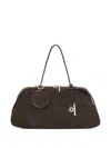Potamy Teckel Suede Tote Bag In Brown