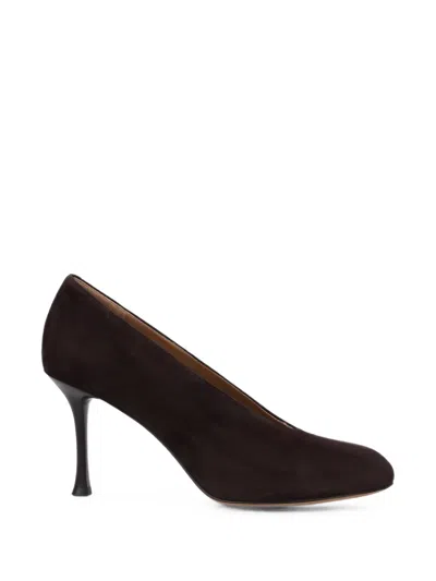 Potamy X Hanna Schönberg Suede Heeled Pumps In Brown
