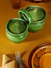 Poterie De Cliousclat Slipware Condiment Server